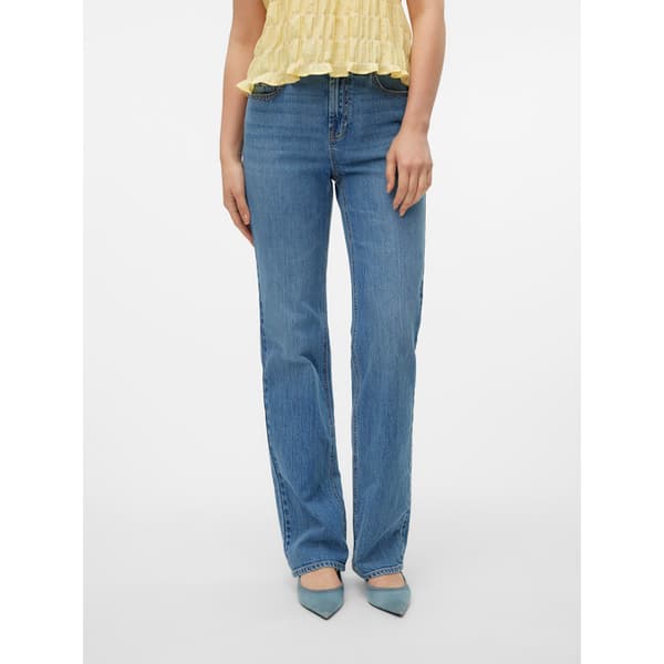 Vero Moda Tessa Straight Li3114 Højtaljede Jeans Blå 29 / 32 Kvinde