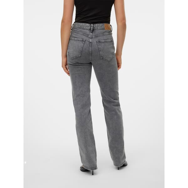 Vero Moda Tessa Straight Ra206 Högmidjadeans Grå 29 / 32 Kvinna