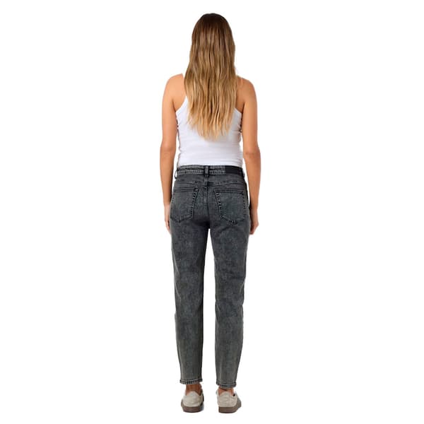 Noisy May Moni Straight Ankle Az391dg Højtaljede Jeans Grå 28 / 32 Kvinde