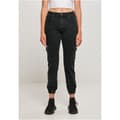 Miniatyrbillede 4 af 6: Urban Classics Organic Stretch Cargo Højtaljede Jeans Sort 28 Kvinde