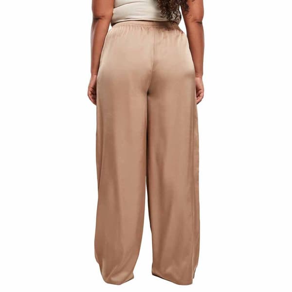 Urban Classics Satin Wide Bukser Rosa XL Kvinde