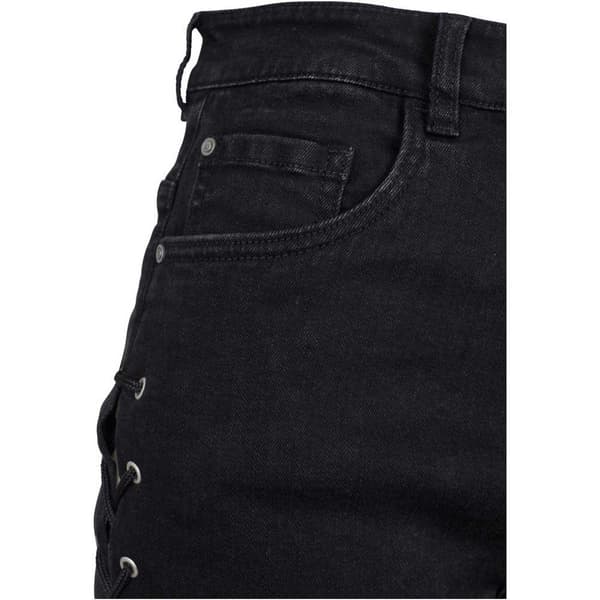 Urban Classics Up High Waist Shorts Sort 32 Kvinde