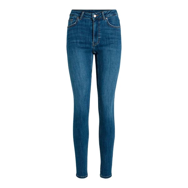 Vila Sarah Wu02 Rw Skinny Fit Jeans Blå XL / 30 Kvinna