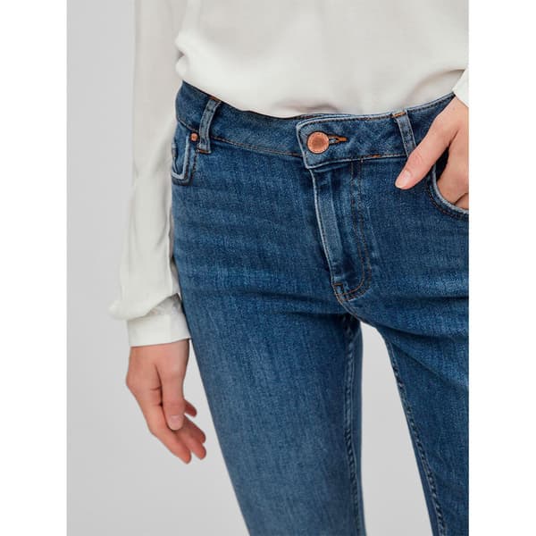 Vila Sarah Wu02 Rw Skinny Fit Jeans Blå XL / 30 Kvinna