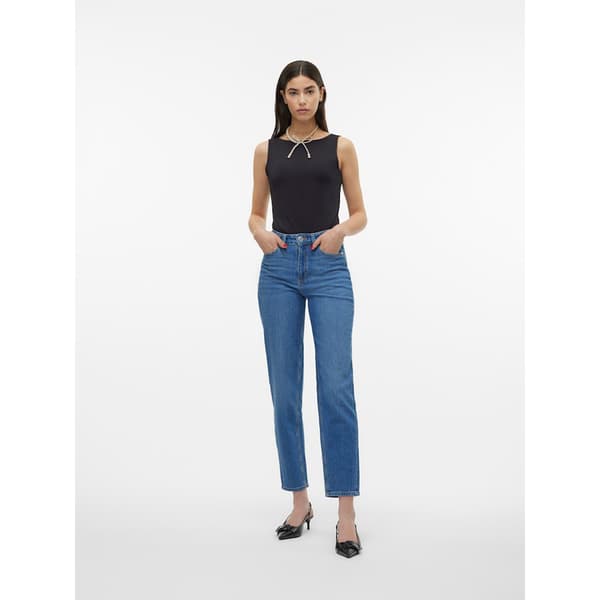 Vero Moda Tessa Mom Ra380 Højtaljede Jeans Blå 28 / 30 Kvinde