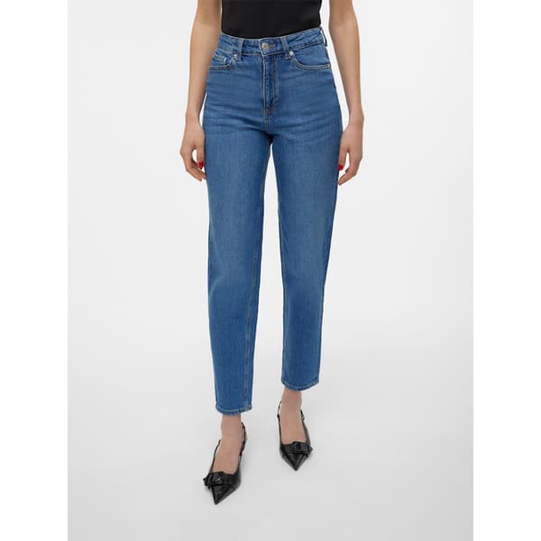 Vero Moda Tessa Mom Ra380 Højtaljede Jeans Blå 28 / 30 Kvinde