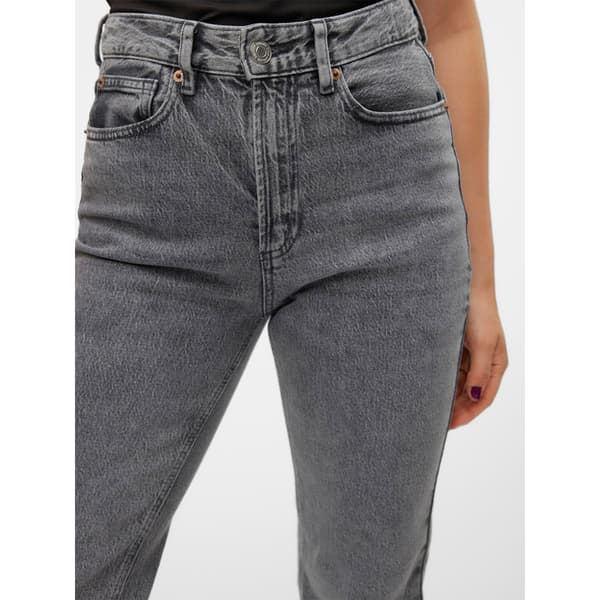 Vero Moda Tessa Straight Ra206 Højtaljede Jeans Grå 25 / 32 Kvinde