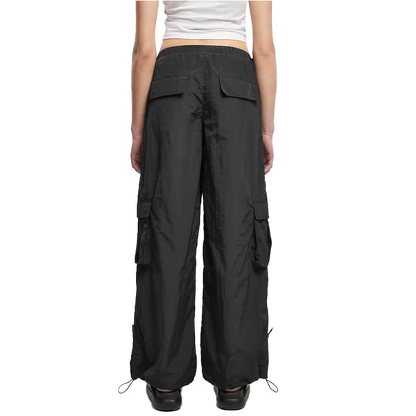Urban Classics Crinkle Cargobukser Sort 4XL Kvinde