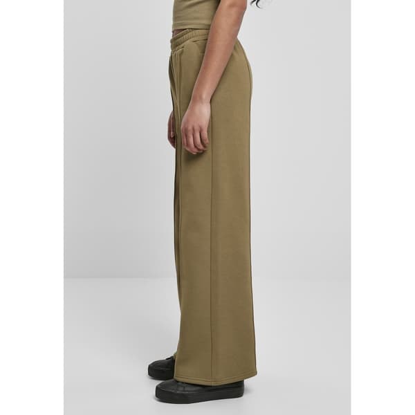Urban Classics Straight Pin Tuck Bukser Grøn M Kvinde