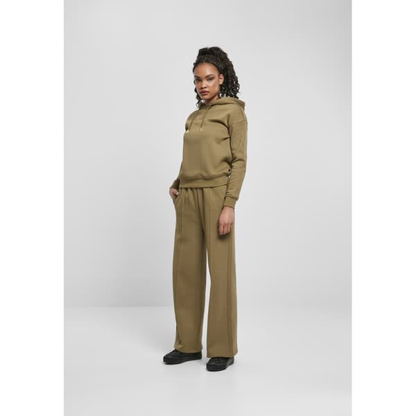 Urban Classics Straight Pin Tuck Bukser Grøn M Kvinde
