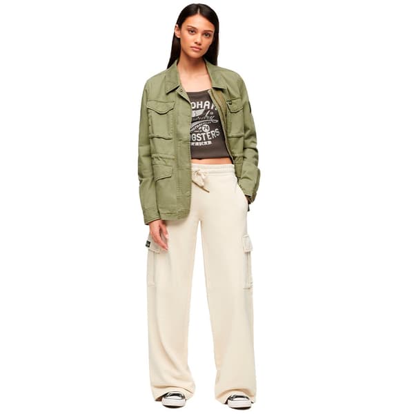Superdry Vintage Wide Joggers Beige M Kvinde