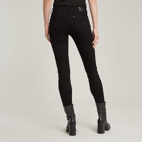 G-star Lynn Mid Skinny Jeans Svart 28 / 30 Kvinna