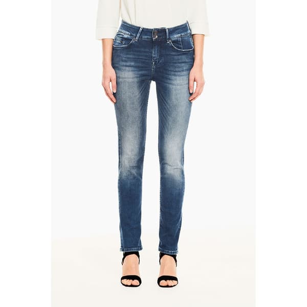 Garcia Caro Curved Slim Fit Farkut Sininen 28 / 32 Nainen