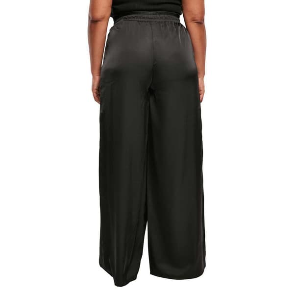 Urban Classics Satin Wide Bukser Sort XL Kvinde
