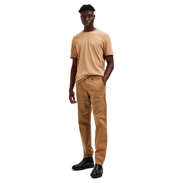 Selected New Miles Slim Fit Chinobukser Brun 31 / 34 Mand