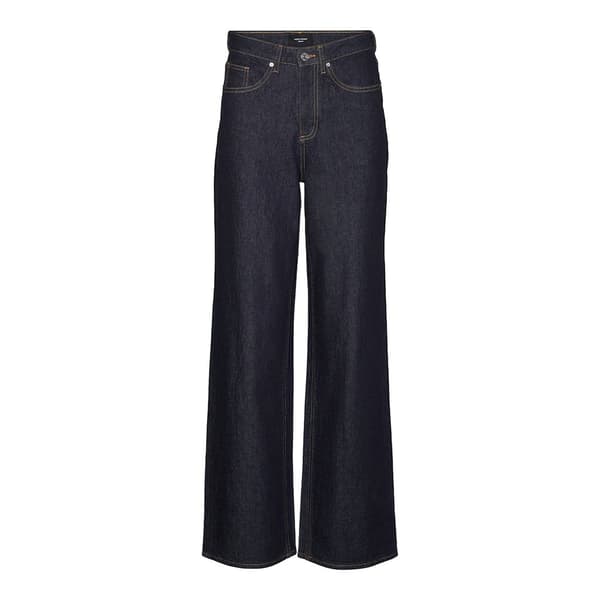 Vero Moda Tessa Wide Ra369 Højtaljede Jeans Blå 26 / 30 Kvinde