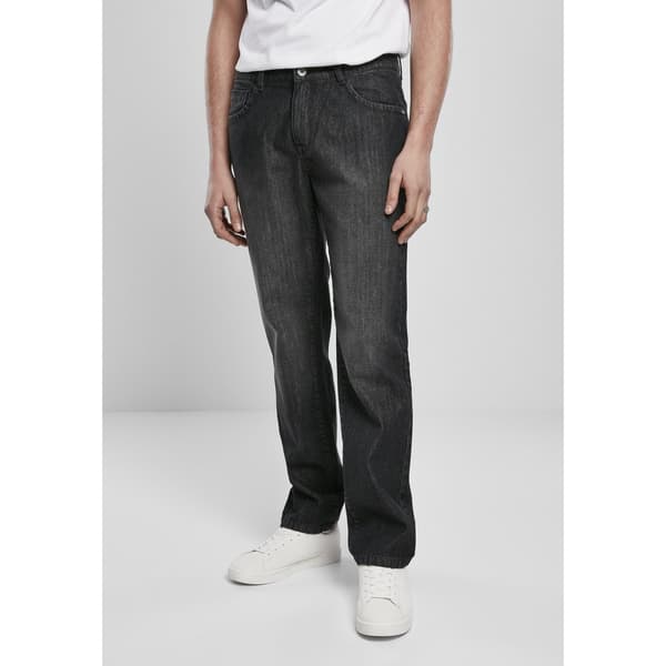Urban Classics Denim Loose Fit Jeans Sort 28 / 32 Mand