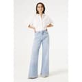 Miniatyrbillede 1 af 5: Garcia Celia Wide Jeans Blå 32 / 34 Kvinde