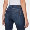 Miniatyrbillede 3 af 7: G-star Midge Zip Mid Waist Skinny Jeans Blå 25 / 32 Kvinde