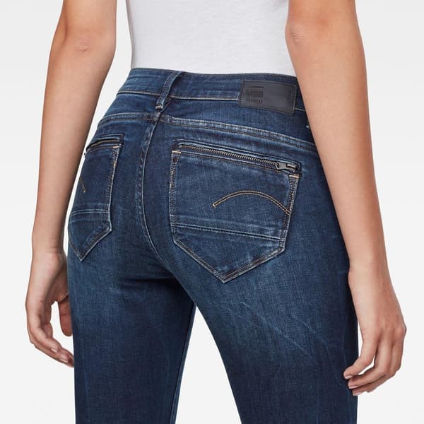 G-star Midge Zip Mid Waist Skinny Jeans Blå 25 / 32 Kvinde