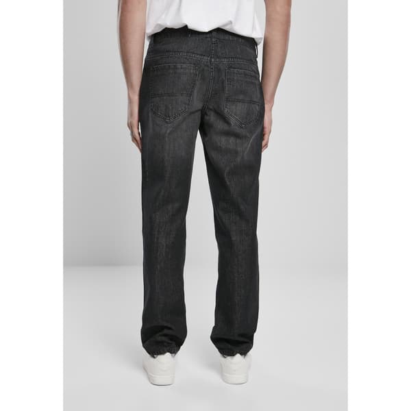 Urban Classics Denim Loose Fit Jeans Sort 36 / 34 Mand