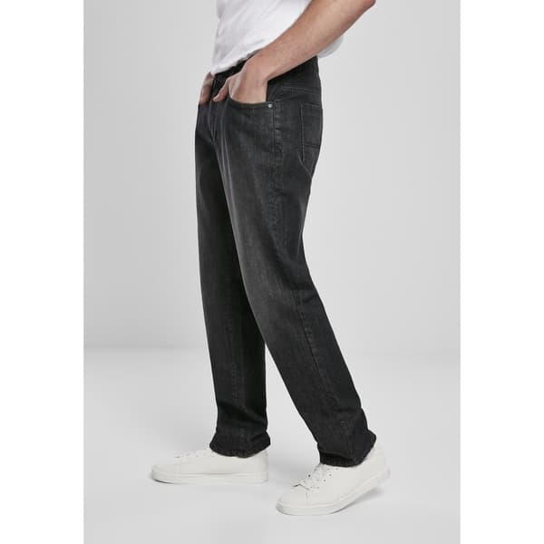 Urban Classics Denim Loose Fit Jeans Sort 36 / 34 Mand