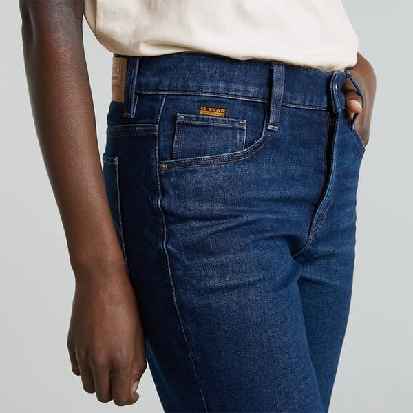 G-star Strace Straight Fit Jeans Blå 34 / 32 Kvinna