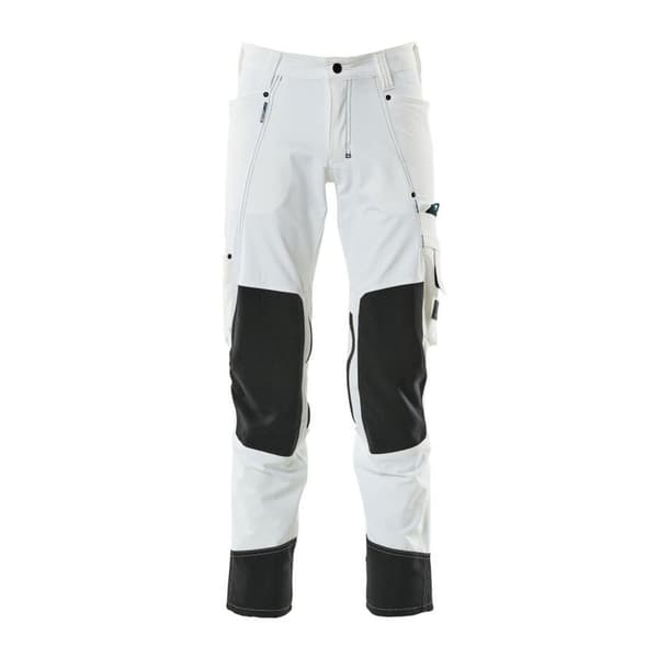 Mascot Knee Pad Pockets Advanced 17179 Big Byxor Vit 54 / 30 Man