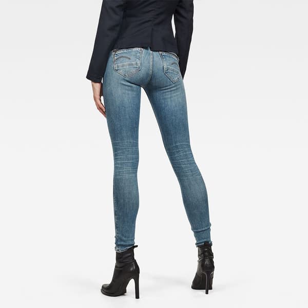 G-star Midge Zip Mid Waist Skinny Jeans Blå 24 / 32 Kvinna