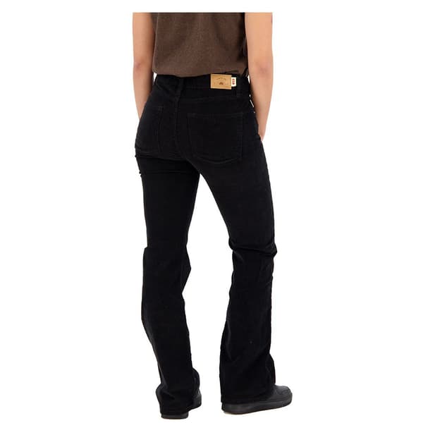 Superdry Mid Rise Slim Cord Flare Jeans Svart 26 / 31 Kvinna