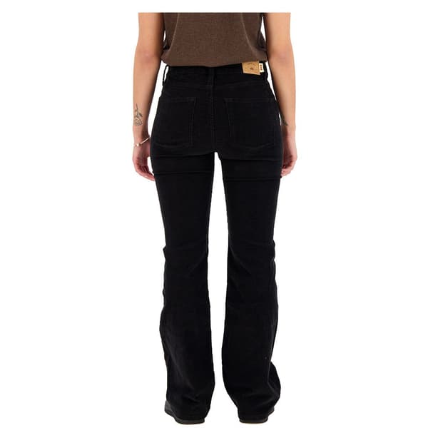 Superdry Mid Rise Slim Cord Flare Jeans Svart 26 / 31 Kvinna