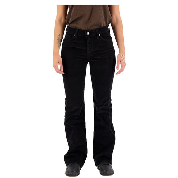 Superdry Mid Rise Slim Cord Flare Jeans Svart 26 / 31 Kvinna