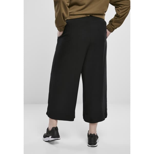 Urban Classics Wide Viscose Culotte Big Bukser Sort 5XL Kvinde