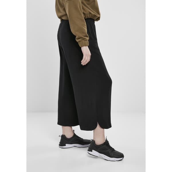 Urban Classics Wide Viscose Culotte Big Bukser Sort 5XL Kvinde