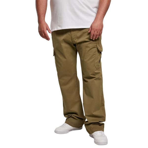 Urban Classics Straight Mid Waist Cargobukser Grøn 40 Mand