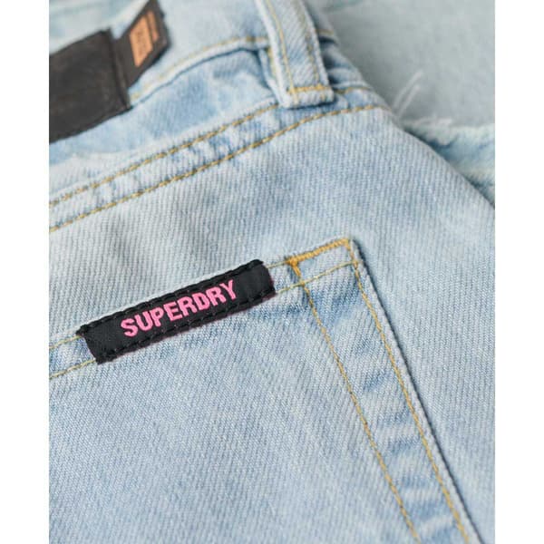 Superdry Raw Hem Wide Flare Högmidjadeans Grå 30 / 30 Kvinna
