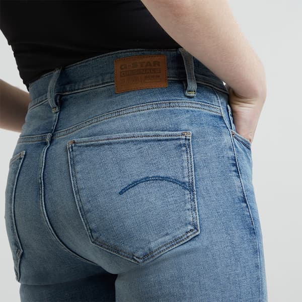 G-star Strace Straight Fit Jeans Blå 26 / 30 Kvinde