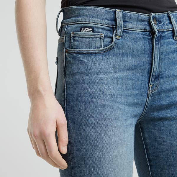 G-star Strace Straight Fit Jeans Blå 26 / 30 Kvinde