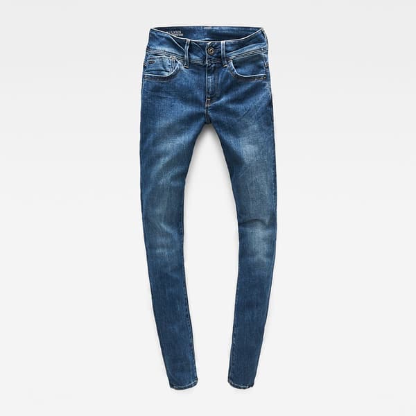 G-star Lynn Mid Waist Super Skinny Jeans Blå 26 / 32 Kvinna