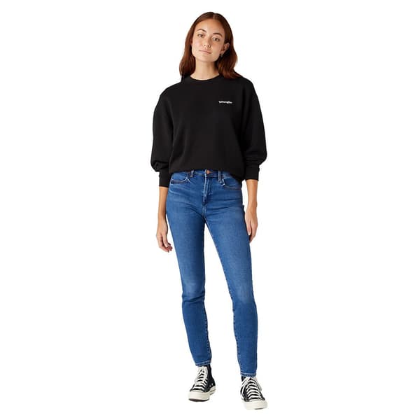 Wrangler High Rise Skinny Højtaljede Jeans Blå 29 / 34 Kvinde