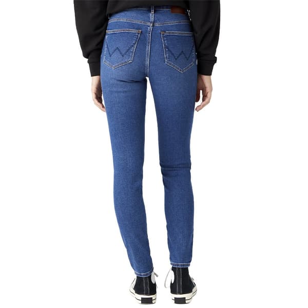 Wrangler High Rise Skinny Højtaljede Jeans Blå 29 / 34 Kvinde