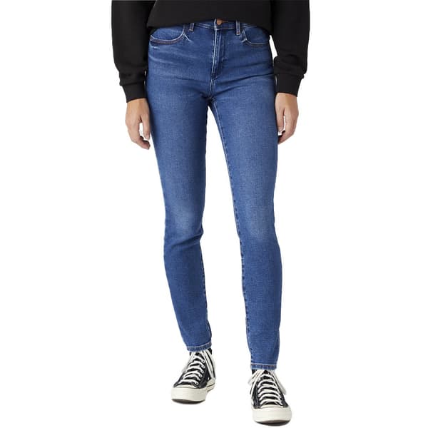 Wrangler High Rise Skinny Højtaljede Jeans Blå 29 / 34 Kvinde
