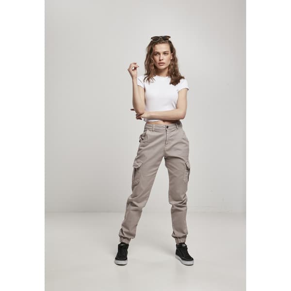 Urban Classics Big Cargobukser Med Høj Talje Rosa 34 Kvinde
