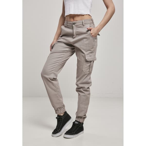 Urban Classics Big Cargobukser Med Høj Talje Rosa 34 Kvinde