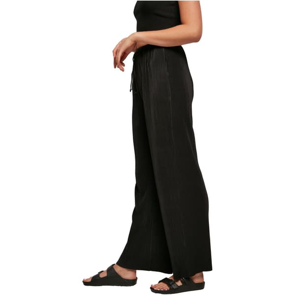 Urban Classics Plisse Højtaljede Bukser Sort 4XL Kvinde
