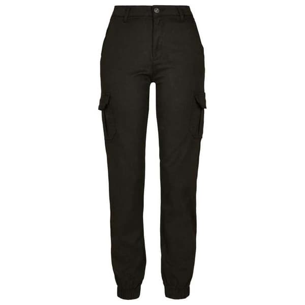 Urban Classics High Waist Cargobukser Sort 34 Kvinde