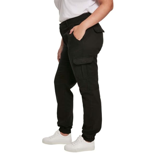 Urban Classics High Waist Cargobukser Sort 34 Kvinde