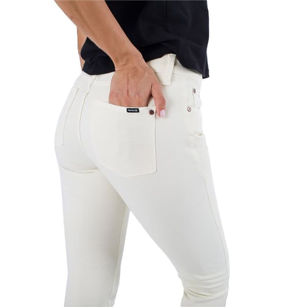 Hurley Oceancare Mary Højtaljede Jeans Beige 26 Kvinde