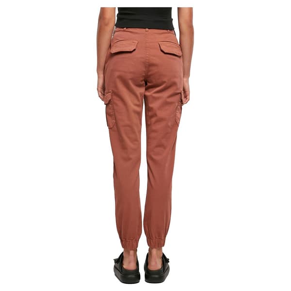 Urban Classics High Waist Cargobukser Orange 34 Kvinde