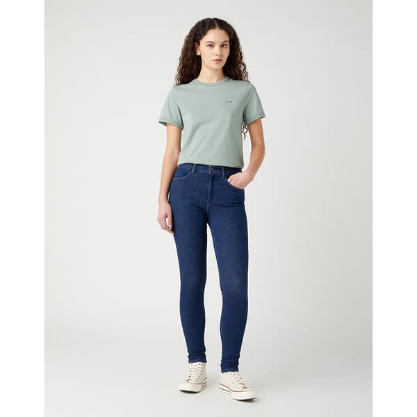 Wrangler 112342897 Skinny Fit Jeans Blå 30 / 34 Kvinde